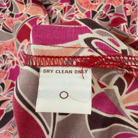 C.L.O.T.H.E.S. New Women's Multicolor 100%Silk Button Down Top Size Medium - Picture 7 of 13